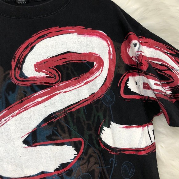 Vintage Big & Tall mans Streetwear Basketball Shirt, 3D Basketball Textured XL - Picture 4 of 8